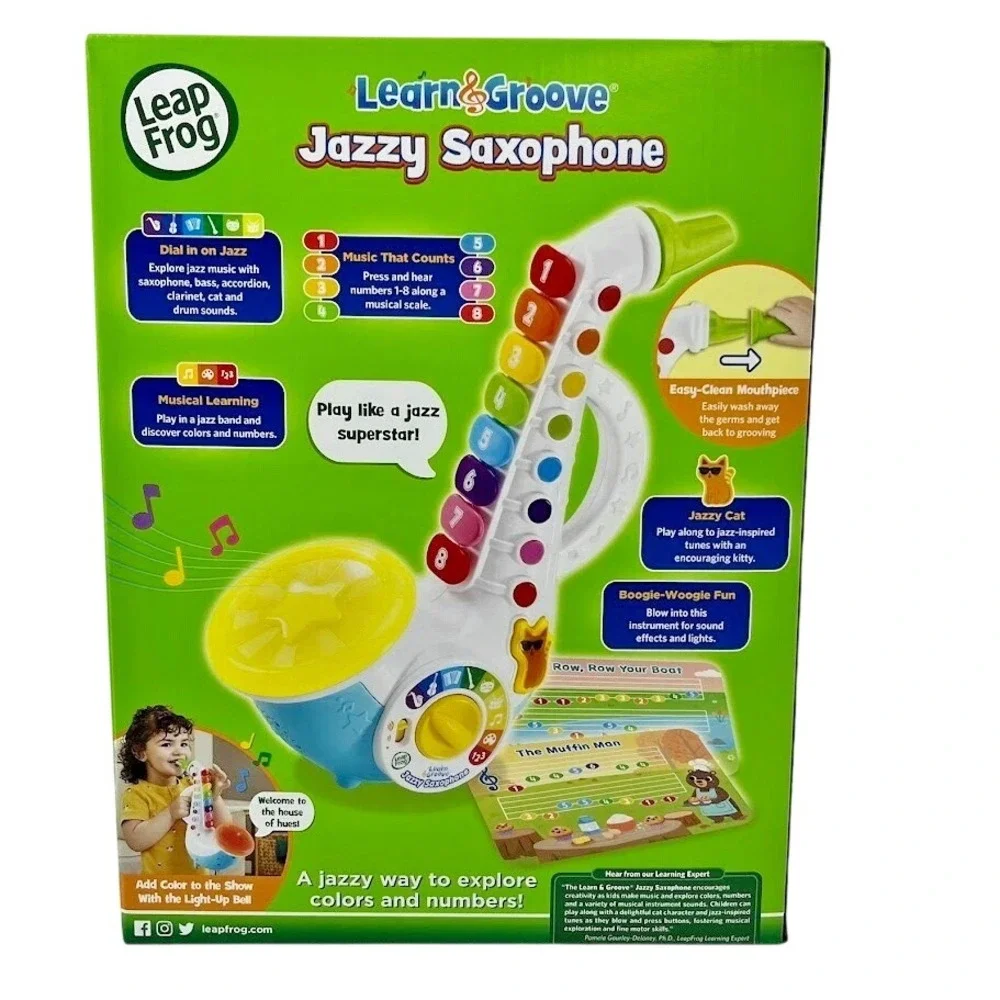 LeapFrog Learn & Groove Jazzy Saxophone with Accessories, Baby and‎ Toddler Toys